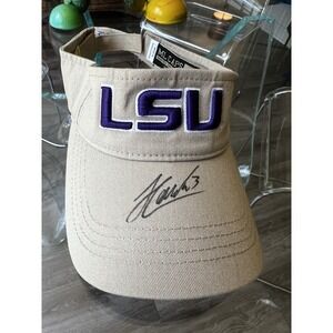 LSU Tigers Tan Visor Signed Autographed By Kevin Faulk ML‎ Caps